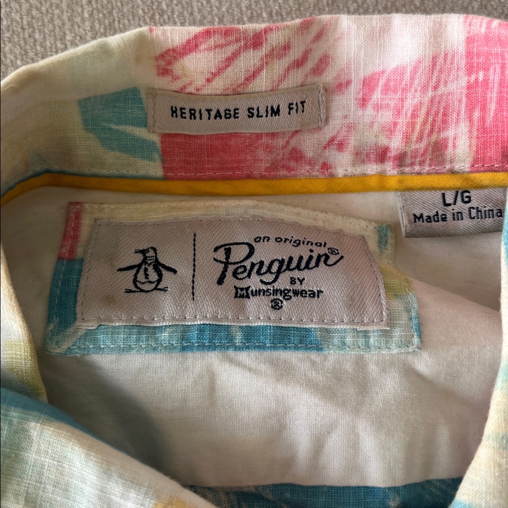 Vibrant Multicolor Casual Button Down Shirt - Picture 2 of 2